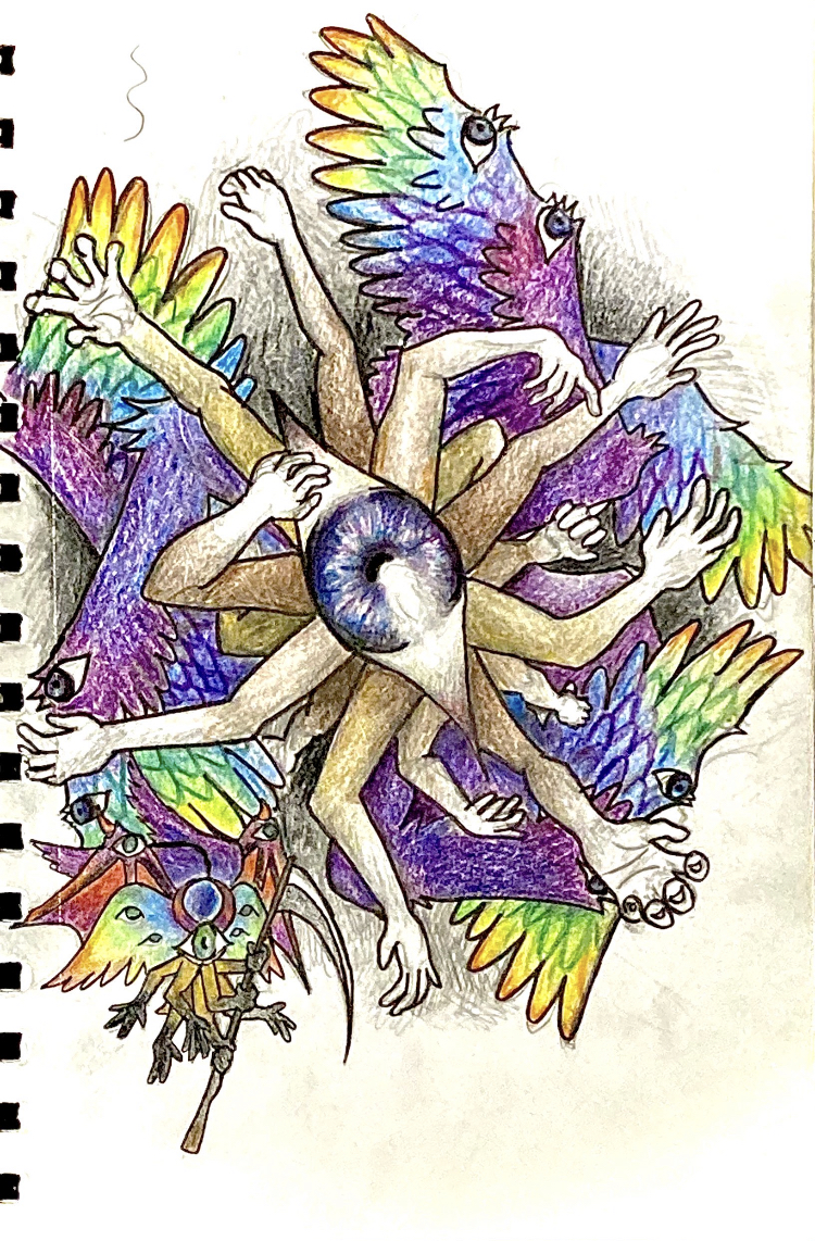 Lucifer and Azriel in full angel form.